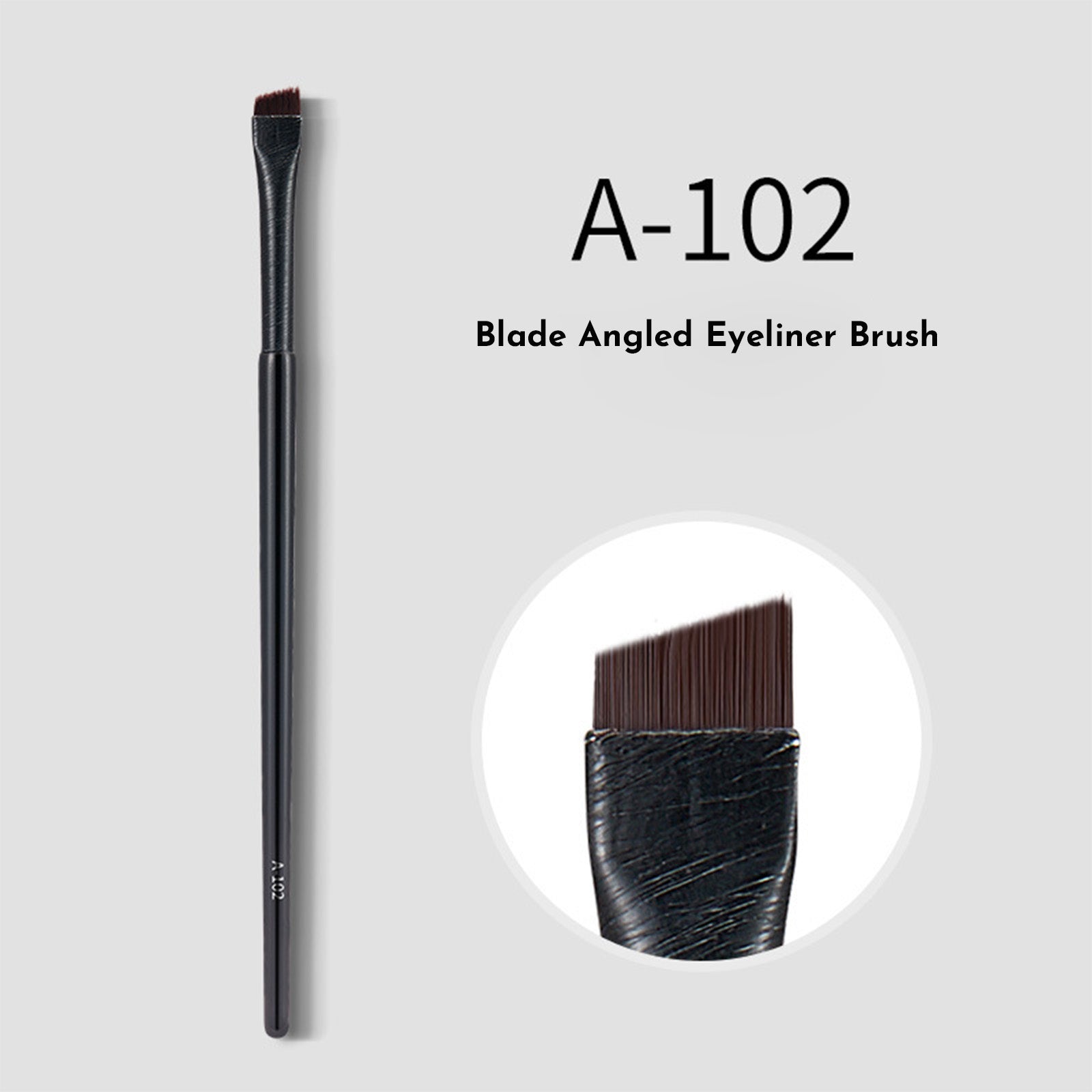 Eyebrow Eyeliner Brush Portable Small Angle Eyebrow Brush Makeup Tool Brushes Makeup Professional Eyeliner Eyebrow Contour Makeup Brush Super Soft Fiber Comfortable Grip Soft And Natural Makeup Appli
