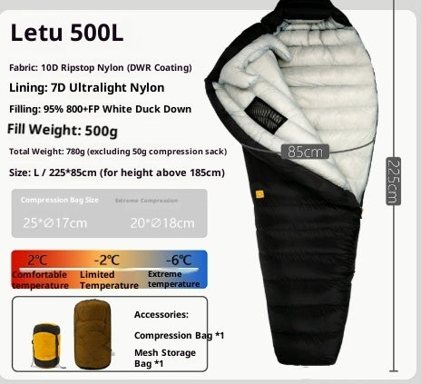 Outdoor Camping Ultra Light Down Sleeping Bag