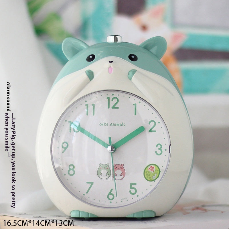 Student Cute Creative Multi-function Mute Bedside Luminous Lazy Alarm Clock