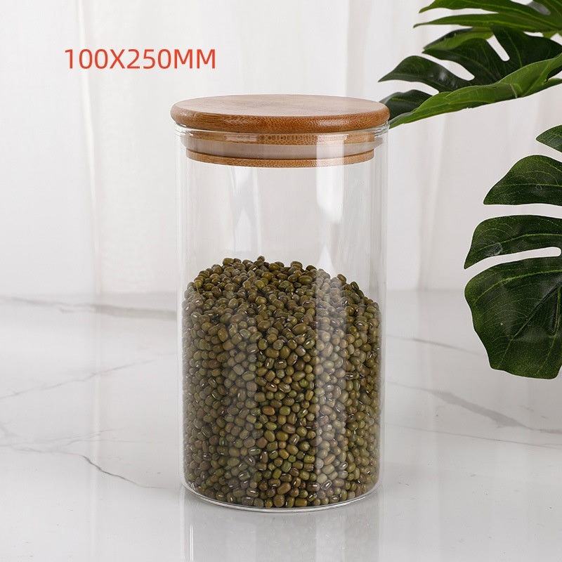 Bocaux de cuisine en verre borosilicate scellés