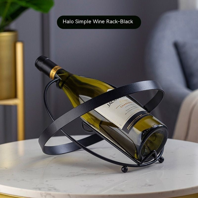 European-style Wine Rack Decoration Wrought Iron Shelf Decorations