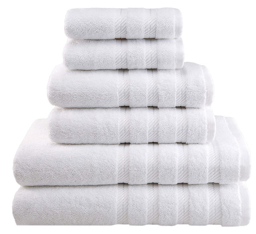 Ensemble de serviettes de bain en coton longues fibres absorbantes