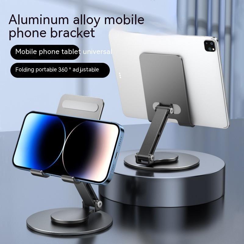 Support multifonctionnel réglable rotatif en alliage d'aluminium pour tablette et téléphone portable