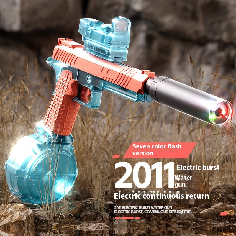 Electric With Light Water Gun Electric Continuous Hair Water Pistols