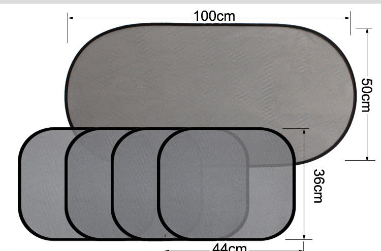 Summer Mesh Sunshade 5-piece Car Sunshade