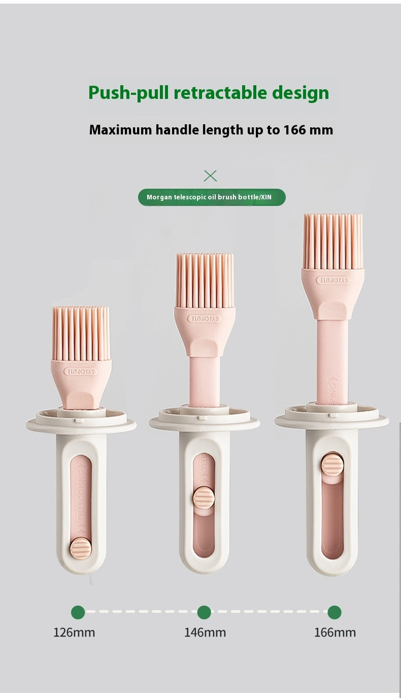 Bouteille intégrée de brosse à huile en silicone résistante aux hautes températures pour la cuisine