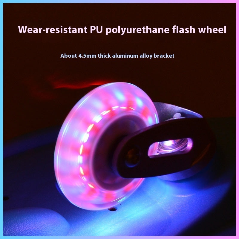 Children's Two-wheel Flash Swing Scooter