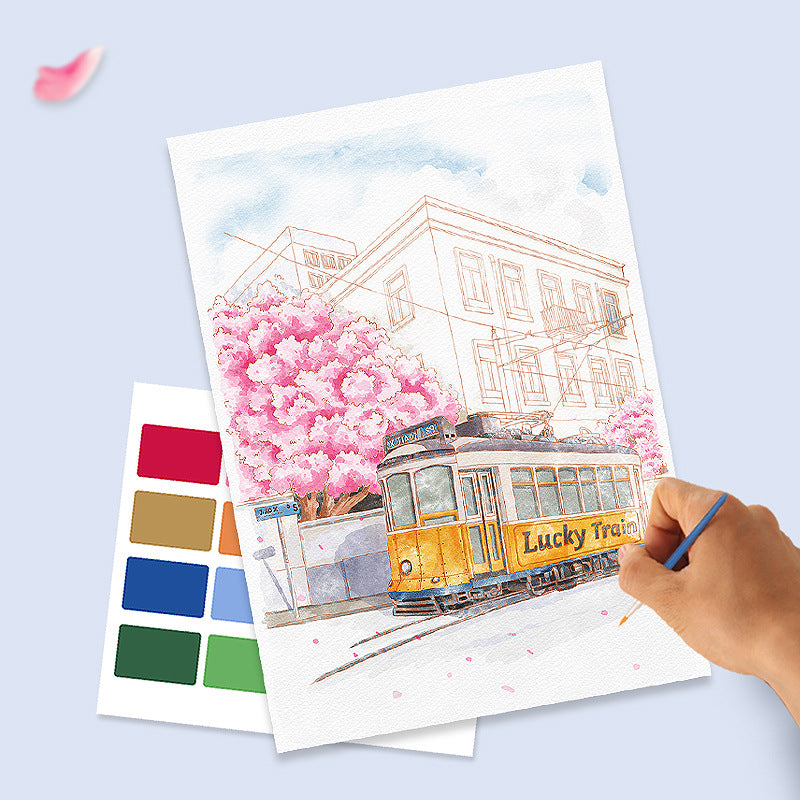 Livre de peinture créatif pour la décompression et la coloration à l'aquarelle