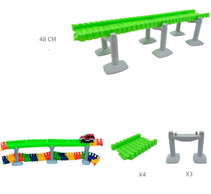 Jouets de construction pour piste électrique DIY pour enfants