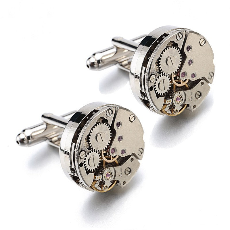High-end Watch Movement Cufflinks Men