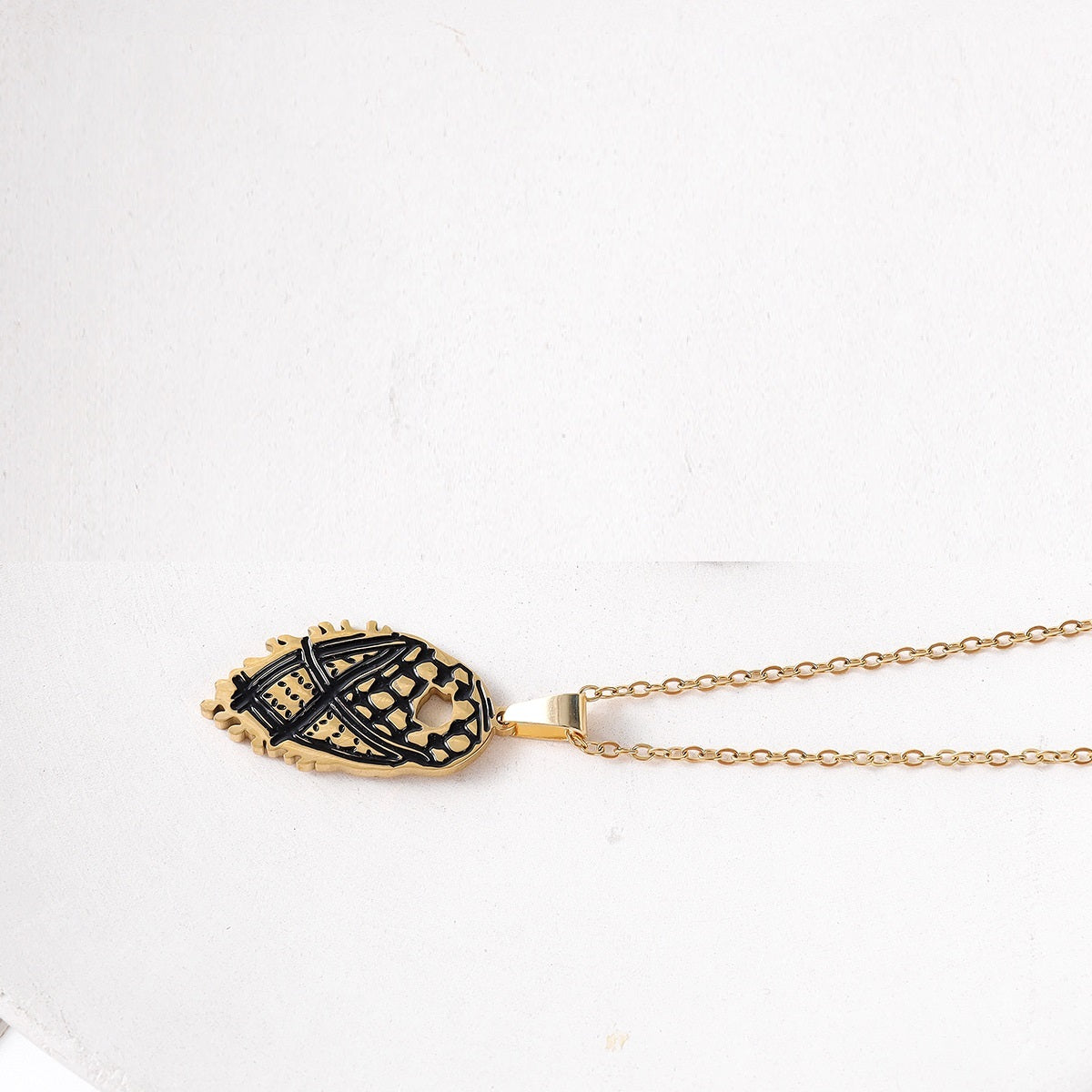 Stainless Steel Arab Palestine Gallery Fiya Scarf Necklace