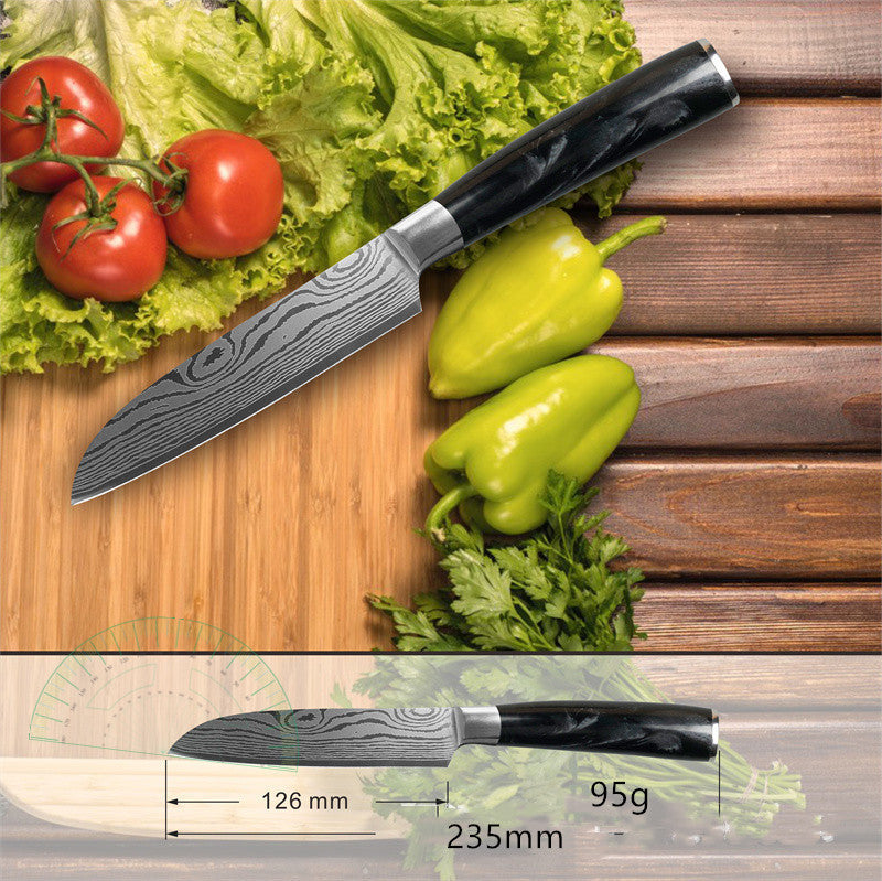 Stainless Steel Fish-killing Knife With Black Resin Handle