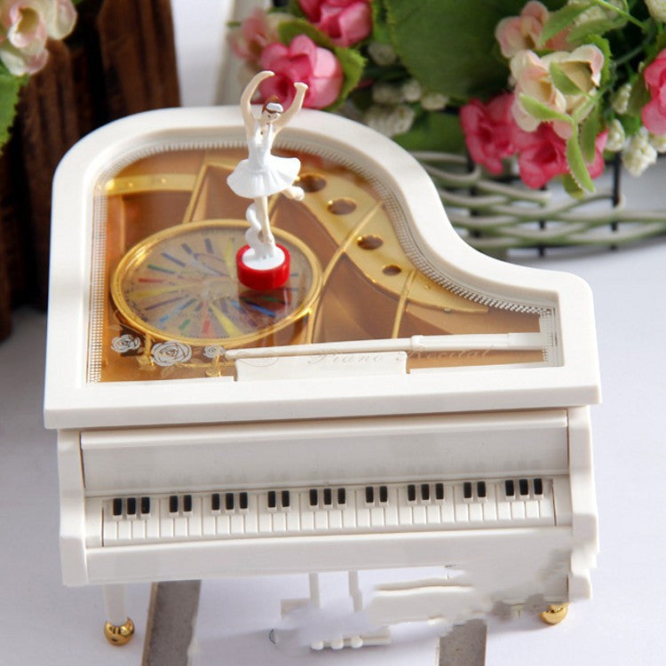 Boîte à musique avec figurine de danseuse, cadeau de Saint-Valentin