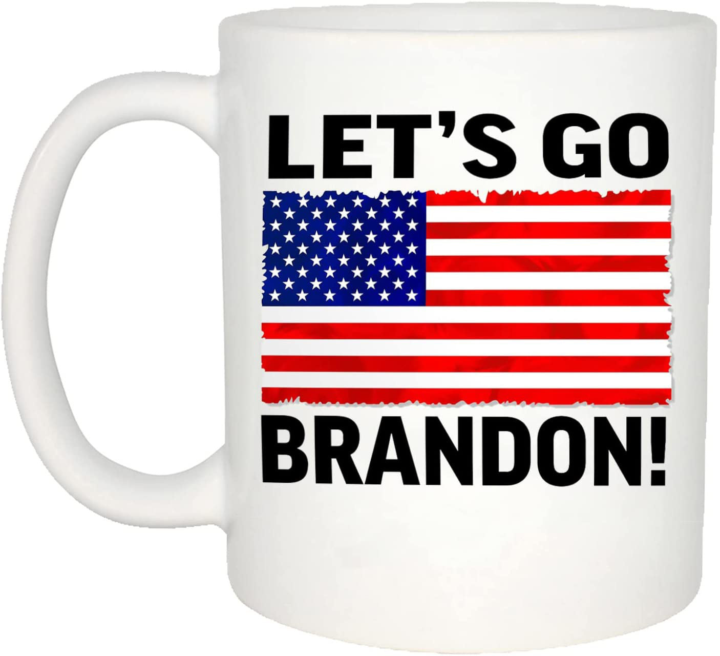 Let's Go Brandon Tasse à café en céramique Tasse à thé et à eau Anglais