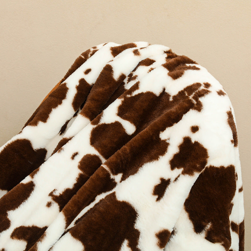 Printed Double-layer Thermal Blanket Crystal Flannel Blanket