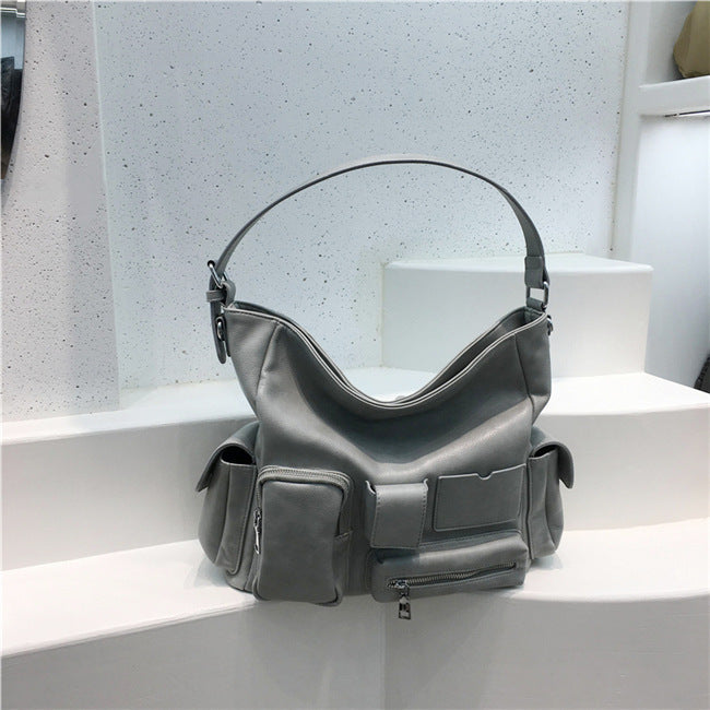 Sac décontracté à bandoulière grande capacité de style outillage Rétro Motard