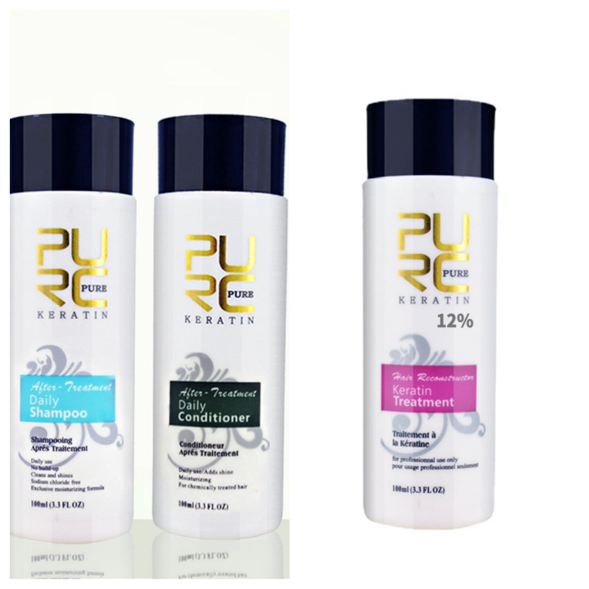 PURC Straightening Hair Repair And Straighten Damage Hair Products Brazilian Keratin Treatment Purifying Shampoo