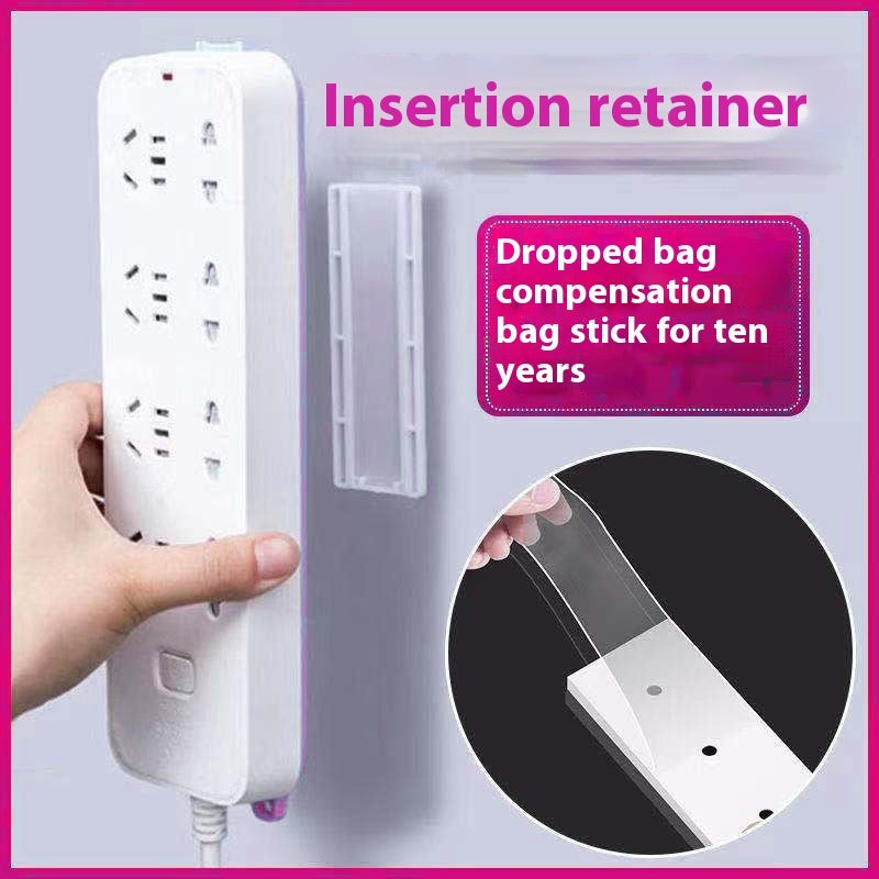 Power Strip Holder Cord Manager Adhesive Punch-free