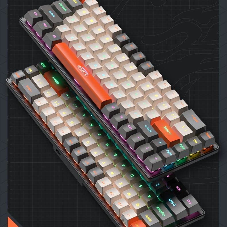 TYPE-C Wired Mechanical Keyboard For Small English Languages