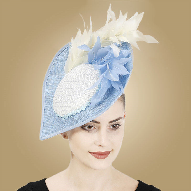 High End Feather Top Hat Headgear Bride