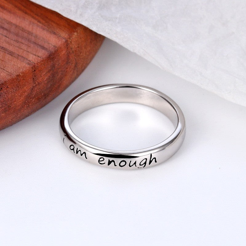 Bague d'index simple de style européen et américain