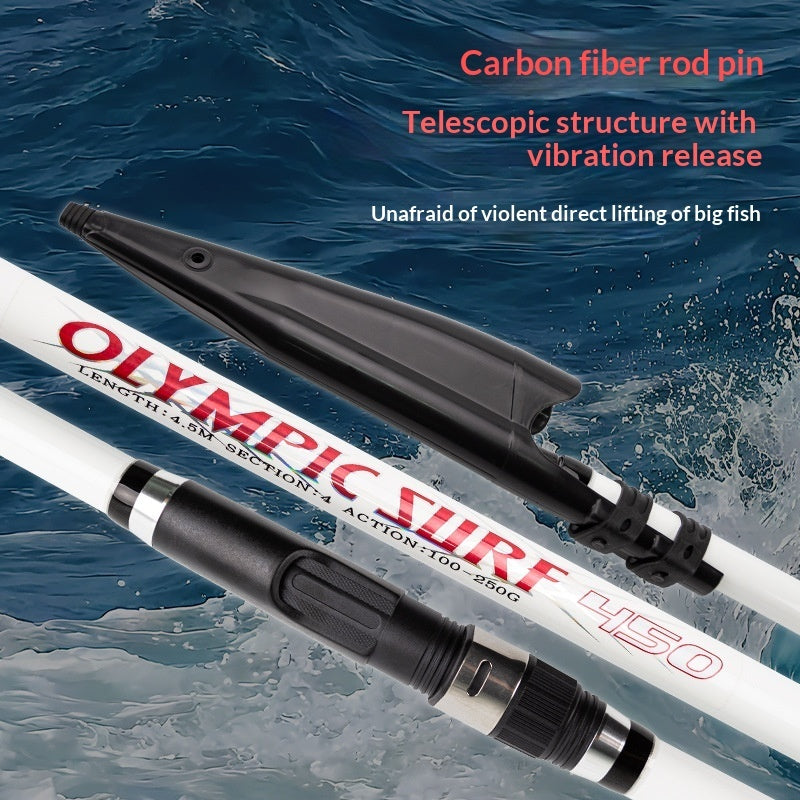 Long Casting Sea Rod Telescopic High Carbon Hard Fishing Rod