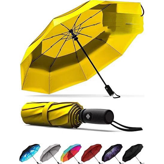 Automatic Folding Umbrella Three-Fold Travel-Ready Windproof