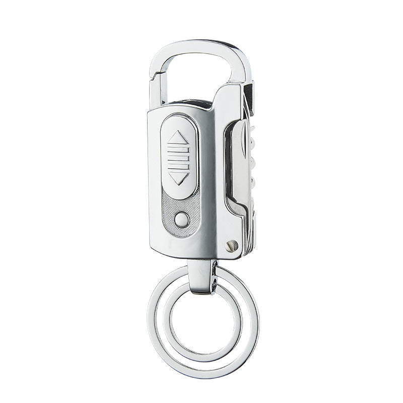 Briquet de charge porte-clés multifonction mini-portable briquet de camping sauvage