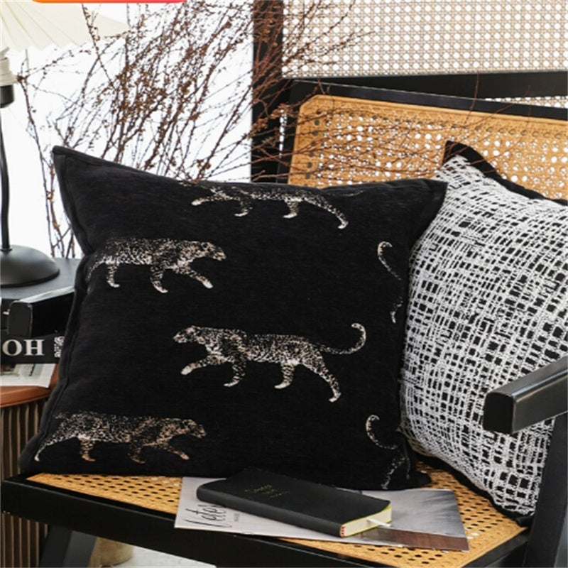 Leopard Couch Pillow Without Core Back Cushion
