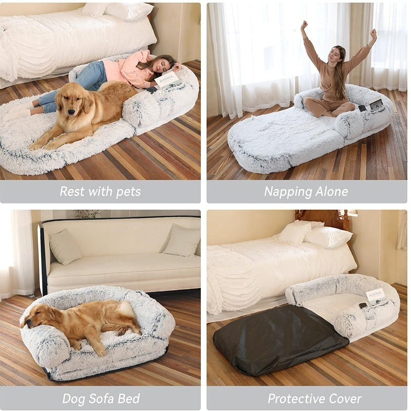 Lit pour chien détachable et lavable pour animaux de compagnie, canapé amovible, niche, maison de chat