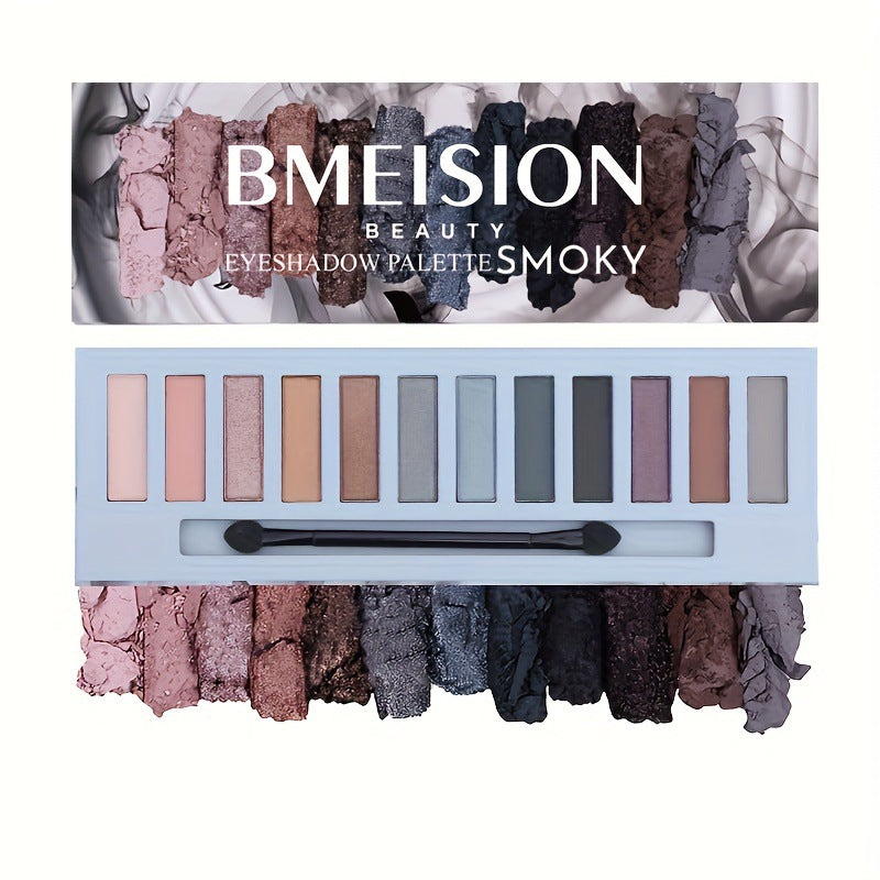 Palette de fards à paupières maquillage, brillante, mate, effet fumé, non tachante