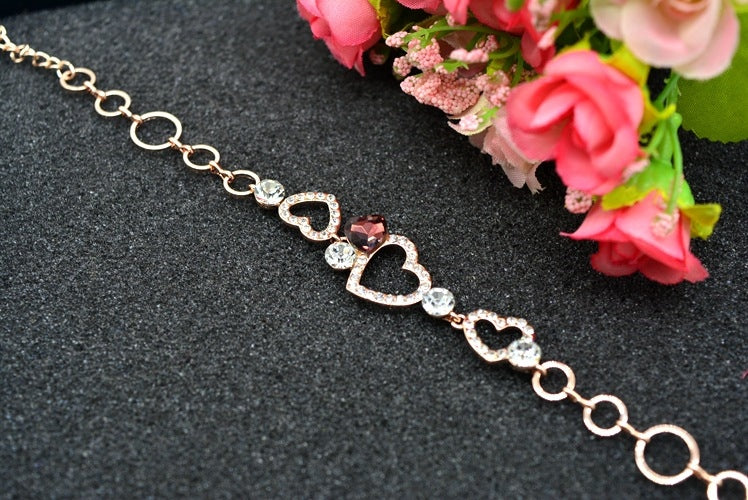 Fashion Personality Crystal Love Korean Bracelet