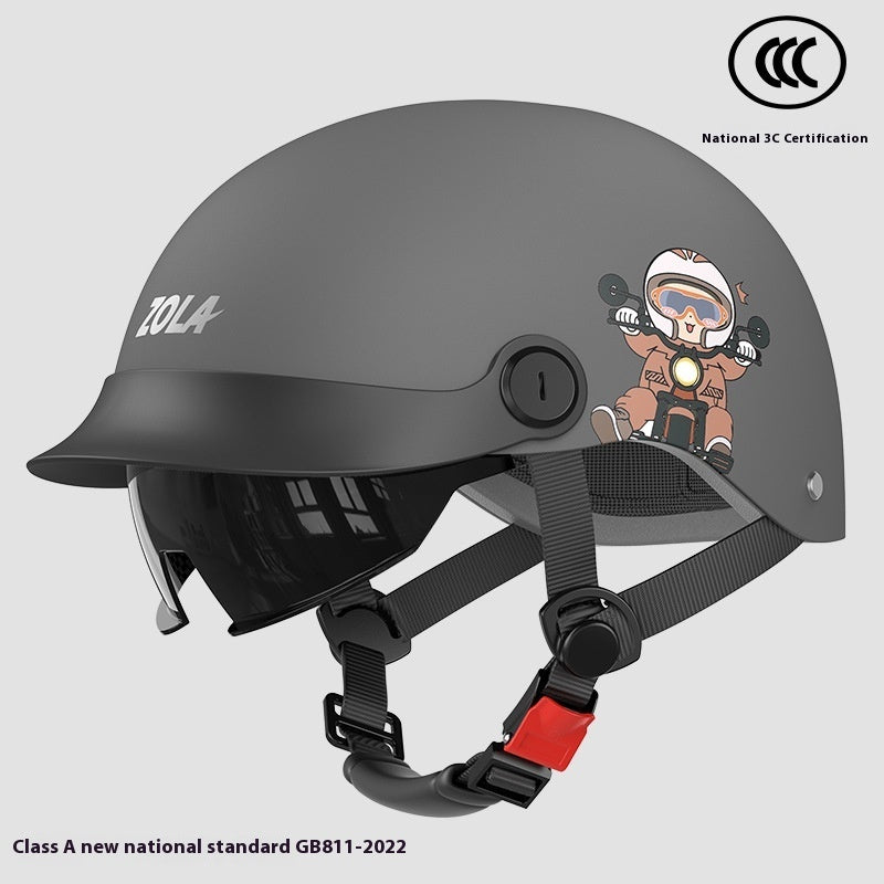 Electric Bicycle Helmet Men's And Women's Summer Sun Protection Lightweight