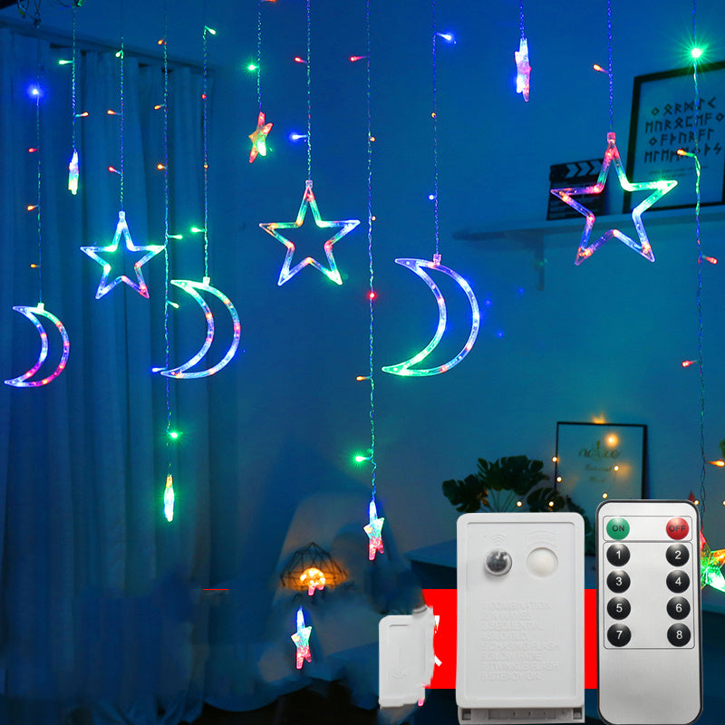 Guirlande lumineuse LED Clignotante Rideau Étoilé Créative Décorative
