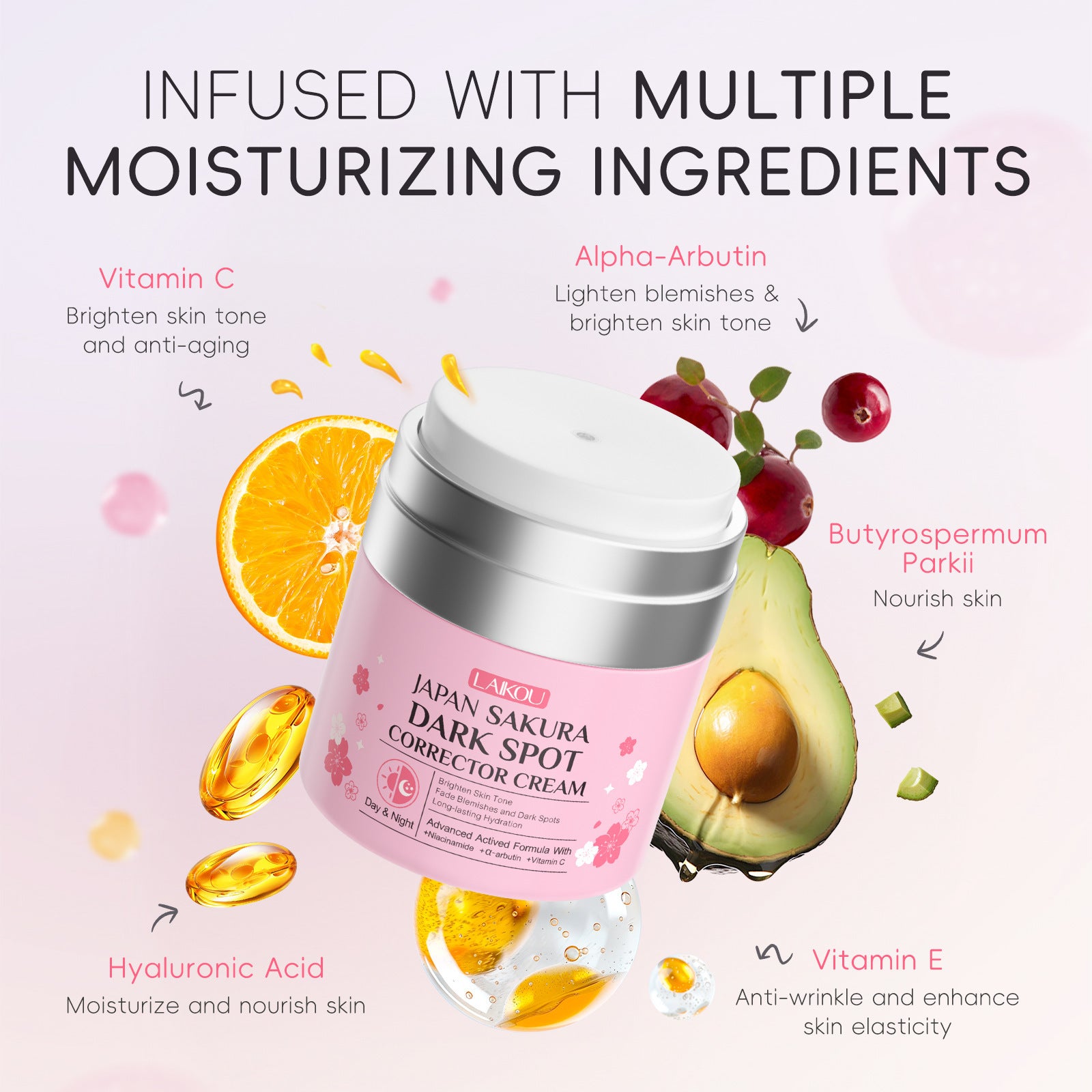 Crème Fleur de Cerisier 50g Hydratante et Embellissante