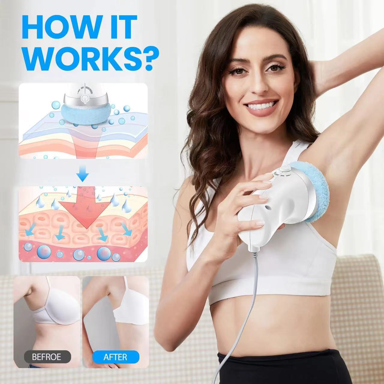 Masseur vibrant multifonctionnel repousseur de graisse