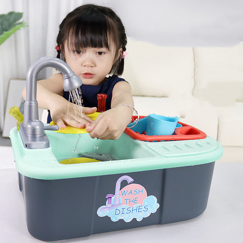 Children's Electric Dishwasher Play House Toys Can Be Recycled Water