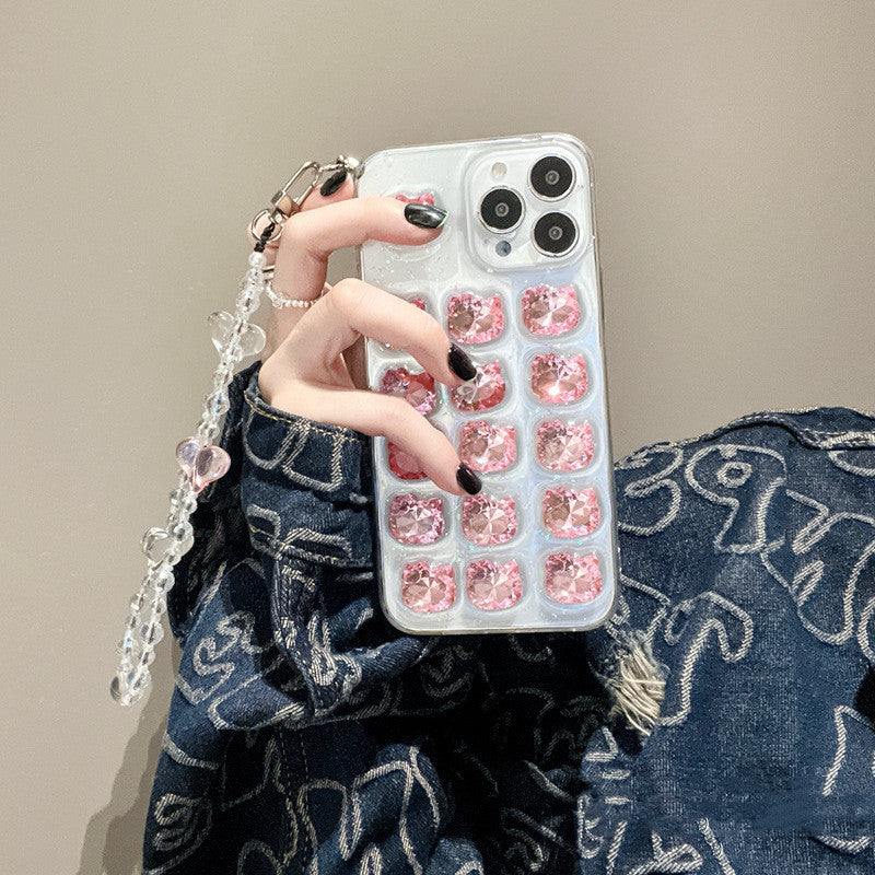 Epoxy Crystal Cat Shaped Phone Case