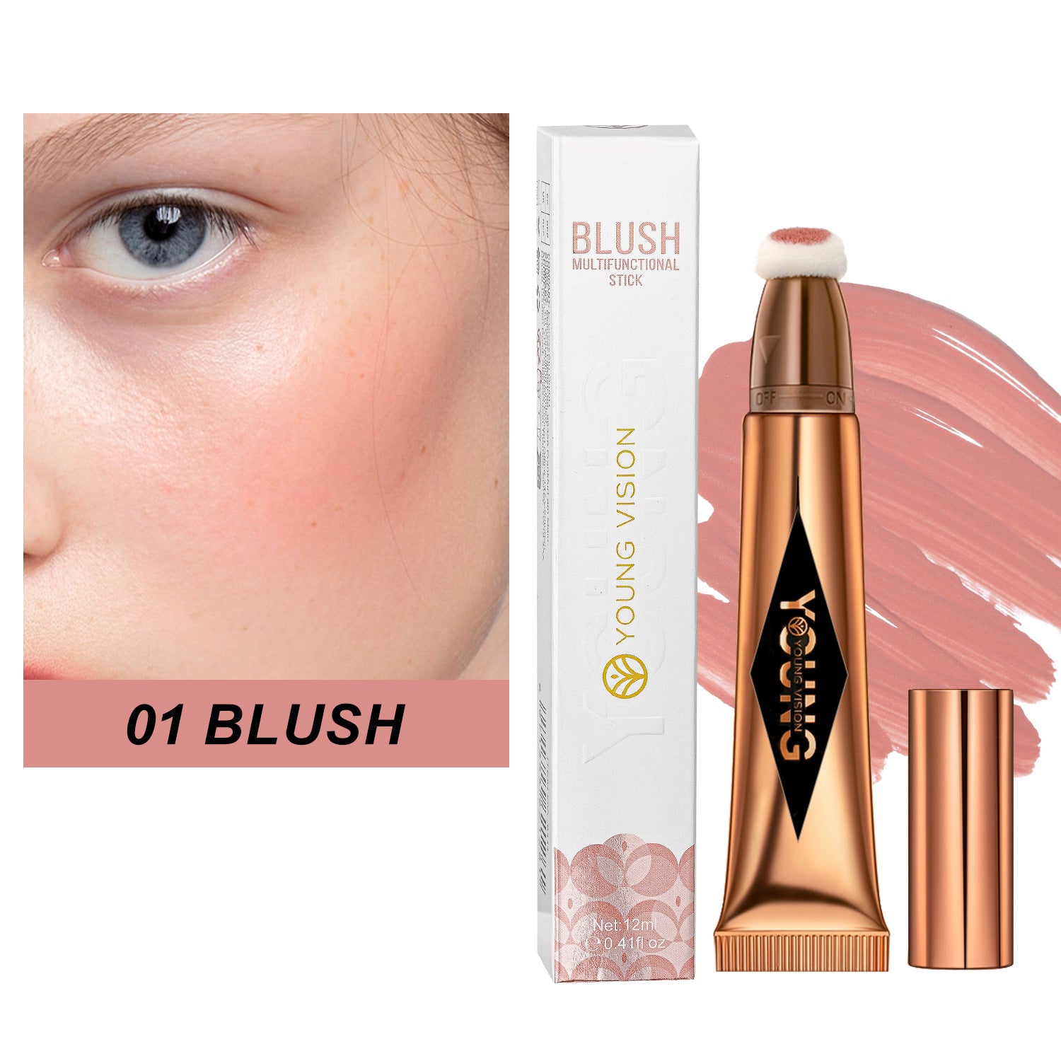 Blush-highlighter réparateur coussin d'air