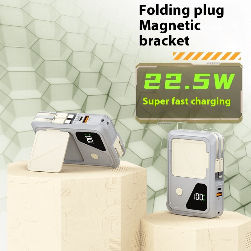 Batterie externe avec prise murale CA pliable