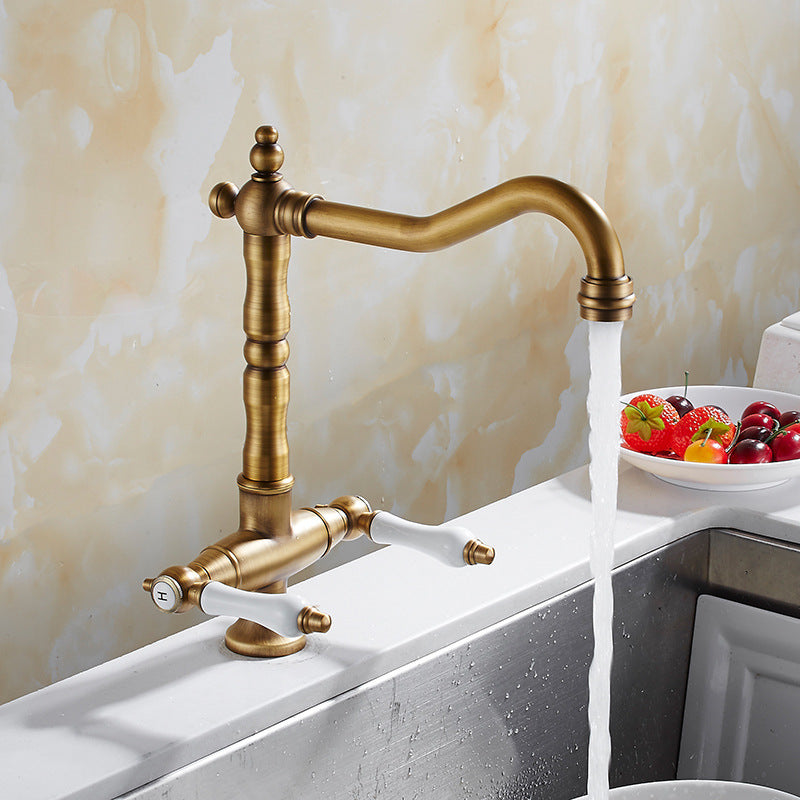 Robinet de style américain entièrement en cuivre couleur bronze