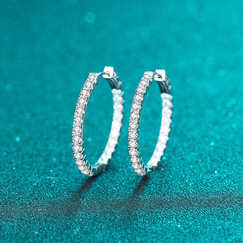 Boucles d'oreilles tendance en argent sterling pour femme