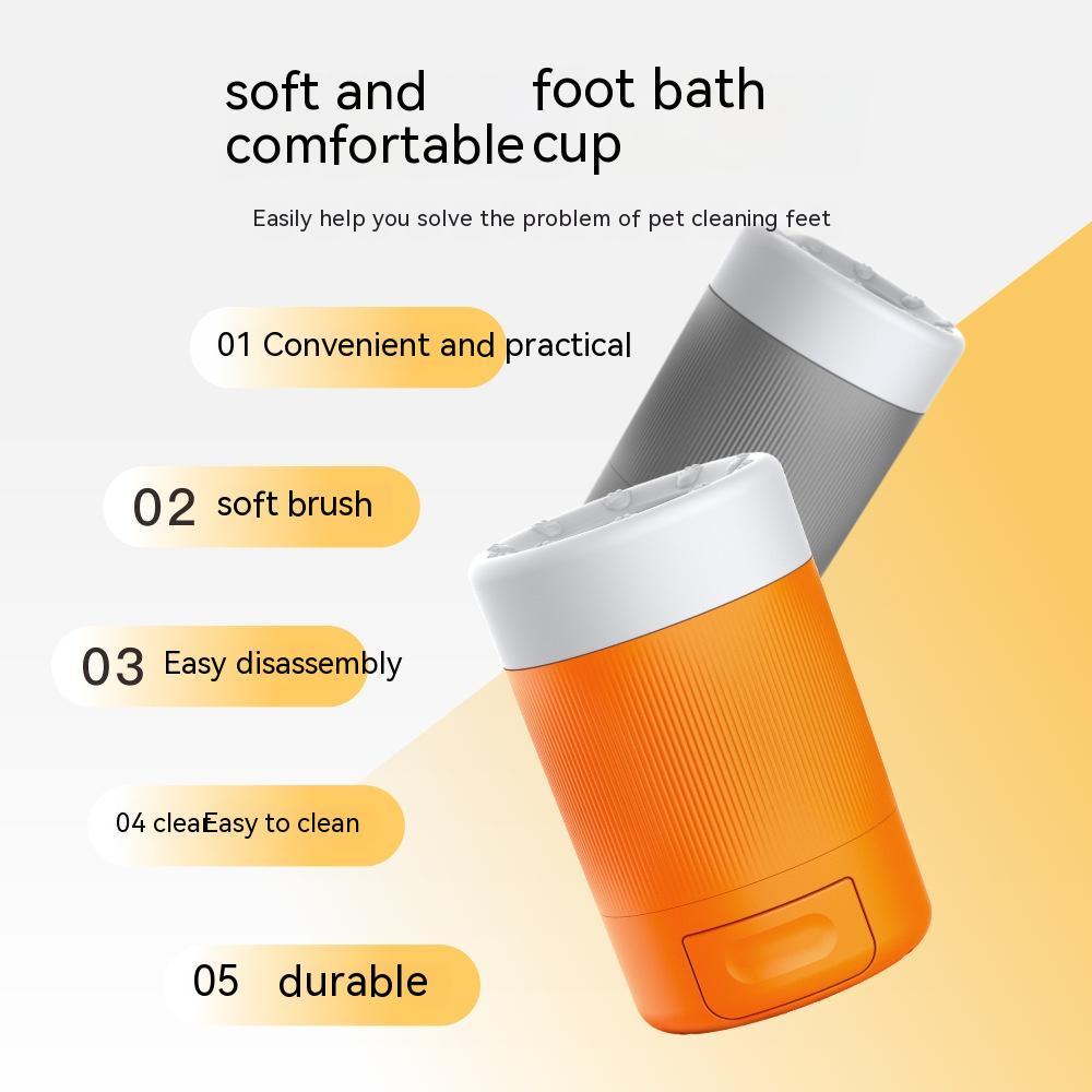 Fournitures de nettoyage de tasse de lavage de pied semi-automatique pour animaux de compagnie