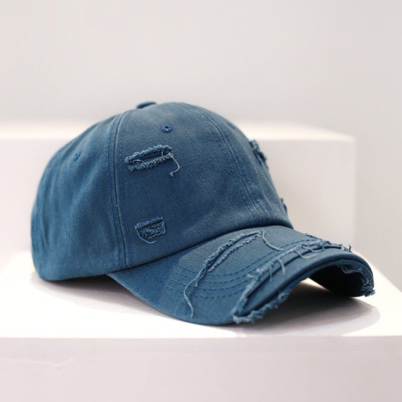 Men's Old Hip Hop Ripped Baseball Hat