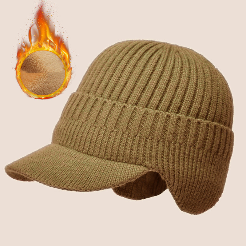 Men's Outdoor Warm Ear Protection Knitted Hat