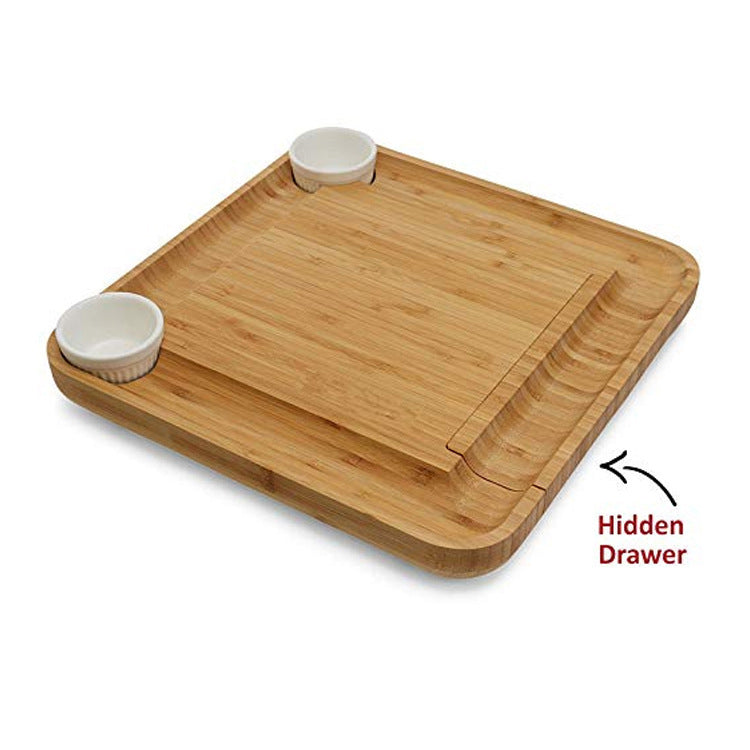 Planche à découper Acacia Western et accessoires à fromage