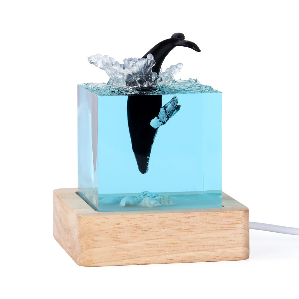 Handmade Marine Whale Resin Decorations