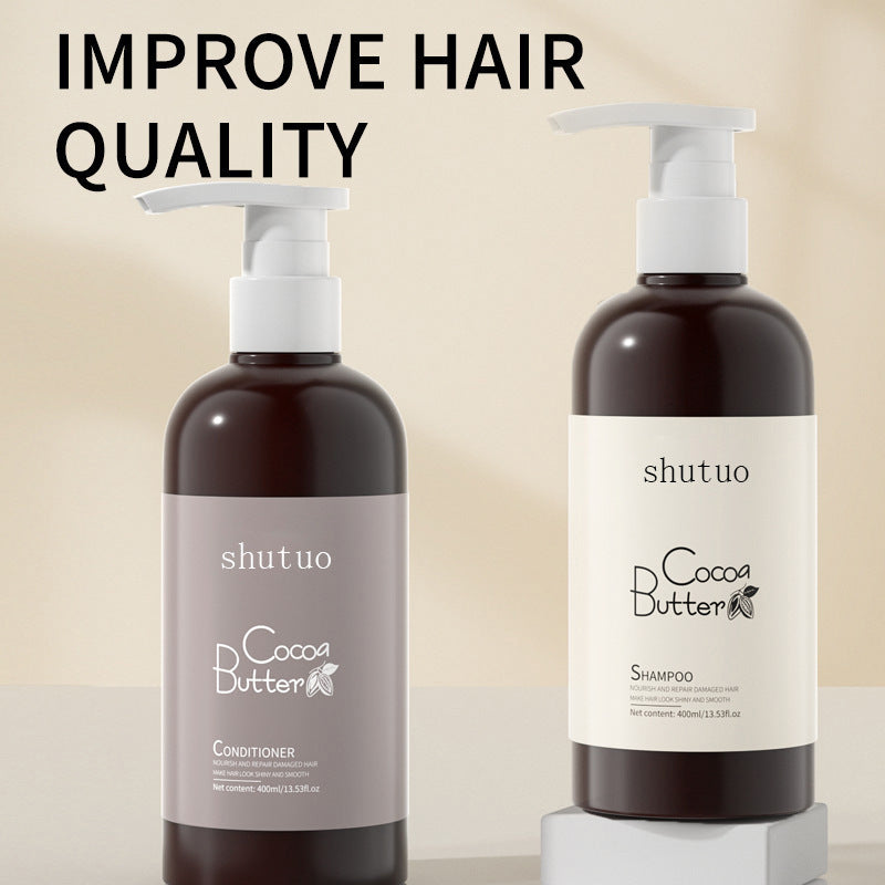 Shampooing Revitalisant au Beurre de Cacao Anti-pelliculaire Doux