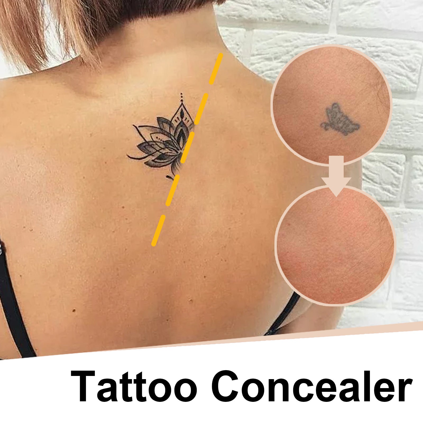 Waterproof Brightening Cover Tattoo Scar Birthmark Concealer Suit