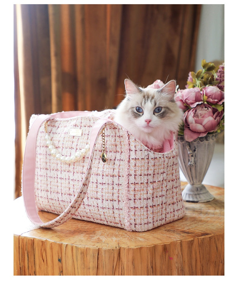 Sac de transport pour petit chien ou chat avec bandoulière